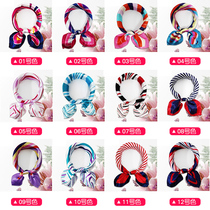 100 Change Magic Silk Scarves Work Suit Accessories Silk Scarves small fang towel Han version Bank Mobile 4s Shop Scarf Air Hostess Silk Scarves