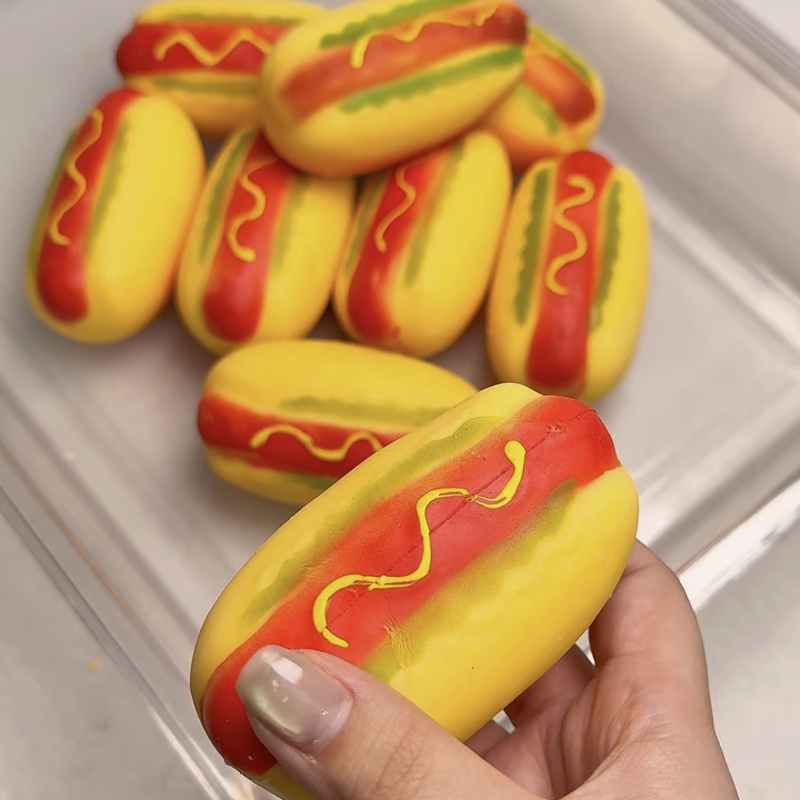 Crispy Hot Dog Little Red Book Juju Doesn'T Go to Work ins Same Style Cross-Border Hot-Selling Stress-Relief Handmade Ball Crispy Hot Dog Little Red Book Juju Doesn'T Go to Work ins Same Style Cross-Border Hot-Selling Stress-Relief Handmade Ball