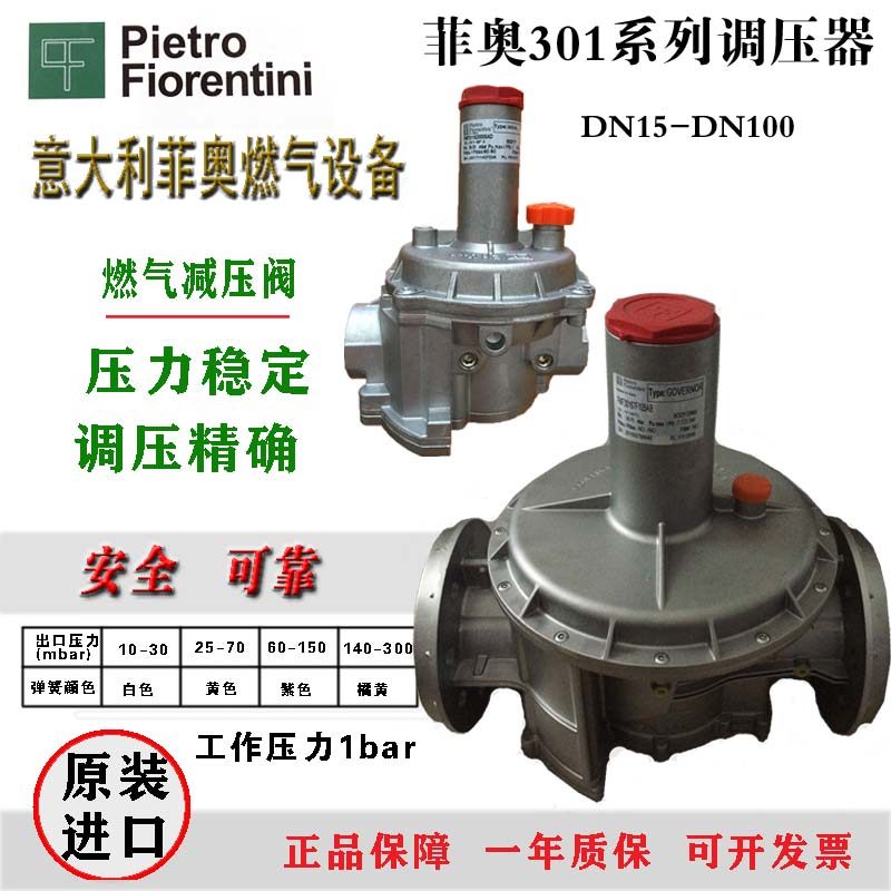 FIO FMF30165 Natural Gas Pressure Regulating Valve, Governor for boiler burner