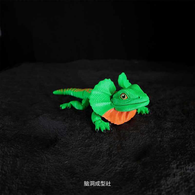 Reptile Toy Pleurodactylus Lizard Flexi 3D Printed Children's Toy Ornament Trendy Gift with Multiple Movable Joints