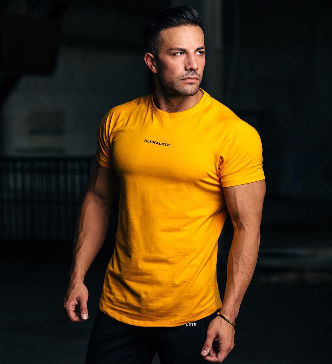 Muscle Bull Fitness Big Block Head Short Sleeve Running Casual T-shirt Pure Cotton Sibling Spring Summer style Quick Dry Outdoor Jersey