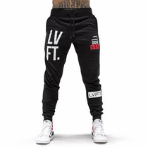 Muscle cow sweatpants Dog brother training fitness pants Casual cotton trousers Men breathable slim drawstring pants