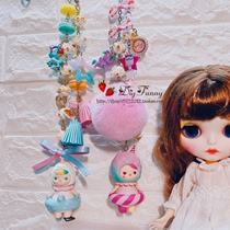 Custom DIY Genuine Biqi PUCKY Popcorn Car Trailer Interior Decoration Cute Girl Car Ornament Rearview Mirror