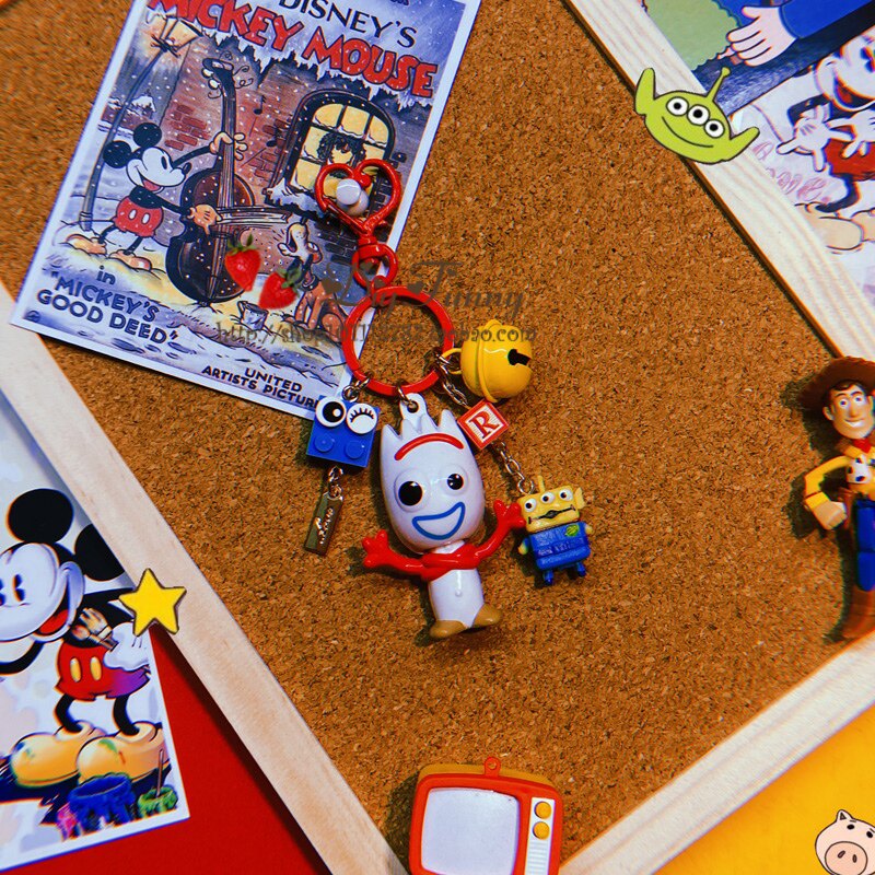 Disney Toy Story Forky Forky Douglas Cute Cartoon Keychain Package Hanging Creative Gift