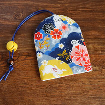 Handmade custom fabric drawstring pull pull creative key case car remote control key protective cover cotton cloth men and women