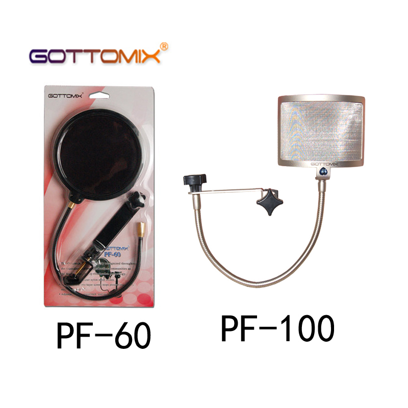 British gottomix PF-100 PF60 large tremor film microphone metal anti-spray mesh Shield Windproof Hood