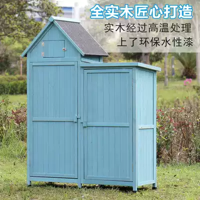 Outdoor garden tool room storage cabinet rainproof, sunscreen and anticorrosive glove cabinet balcony outdoor storage cabinet
