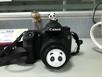 Cute cartoon lens cap hot shoe anti-lost rope canon 70D 750D 760D 5D3 700D 6D 80D