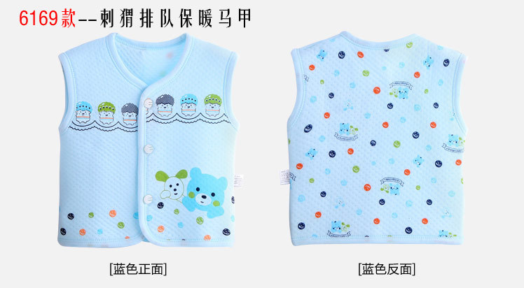 Bé vest vest mùa xuân và mùa thu phần mỏng cotton sơ sinh vest trẻ sơ sinh chàng trai và cô gái bé vest cardigan vest