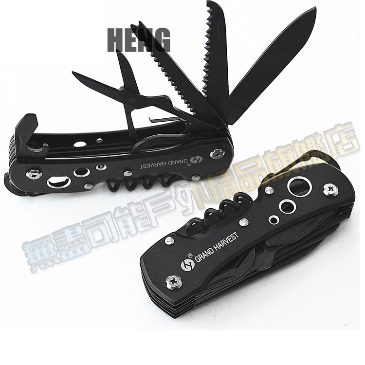 Ngoài trời mới đa chức năng quân đội Thụy Sĩ dao thép không gỉ kết hợp dao công cụ với Phillips tuốc nơ vít trái cây dao xếp mini
