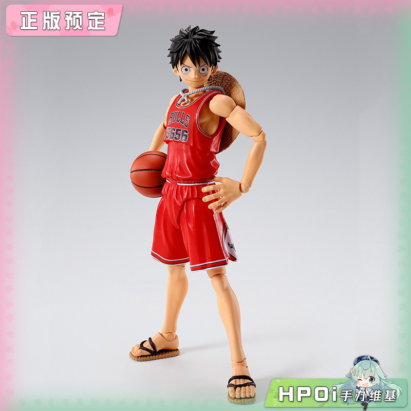 万代 SHF 航海王 公牛队 路飞 可动手办