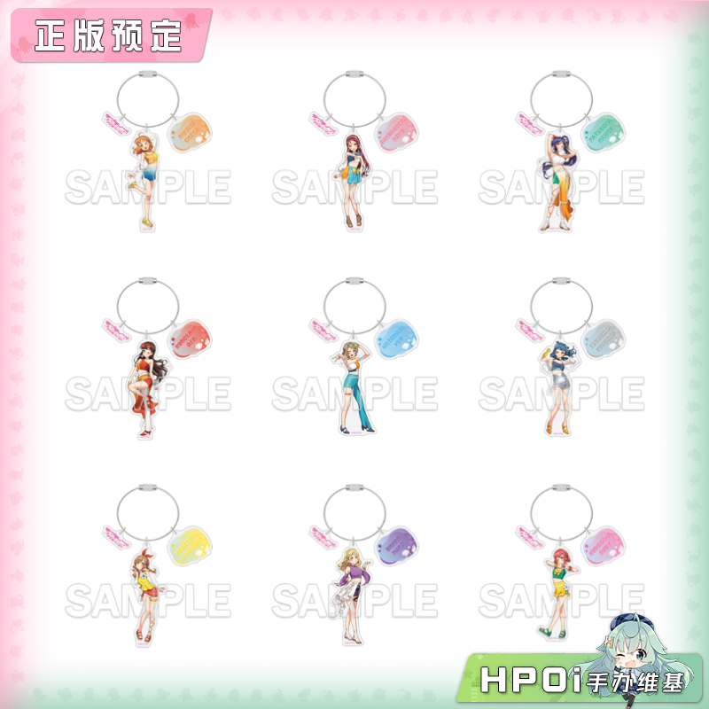 角川 LoveLive sunshine 线圈3连亚克力挂件 周边