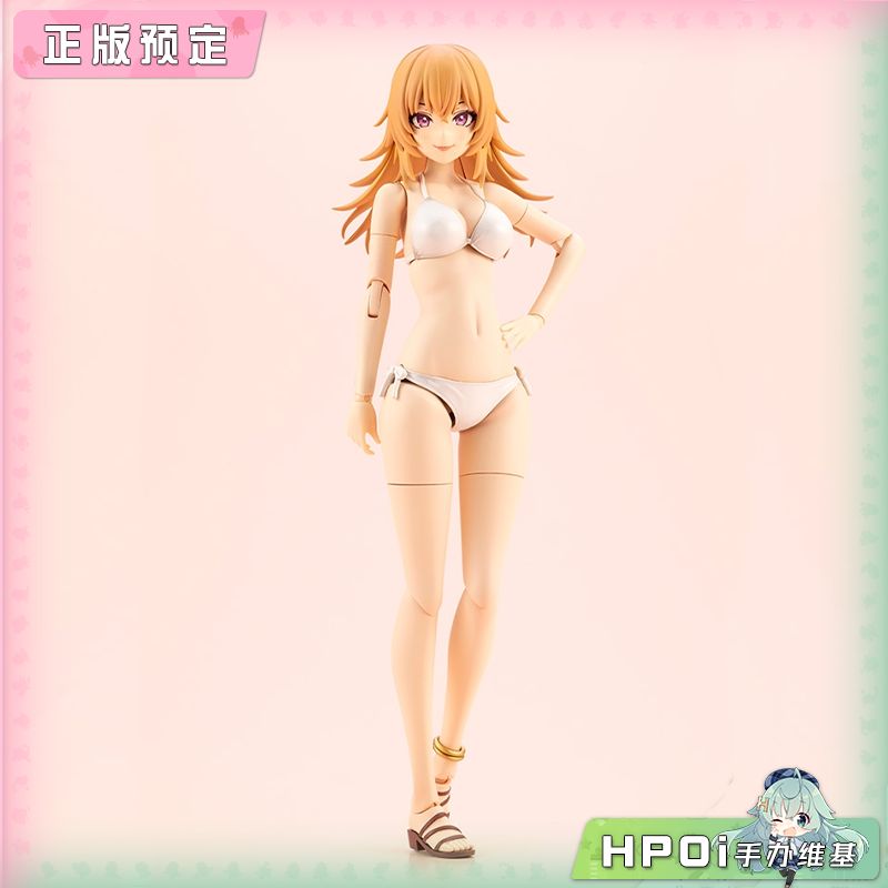 寿屋  创彩少女一条星罗泳装 全新发型 拼装机娘手办