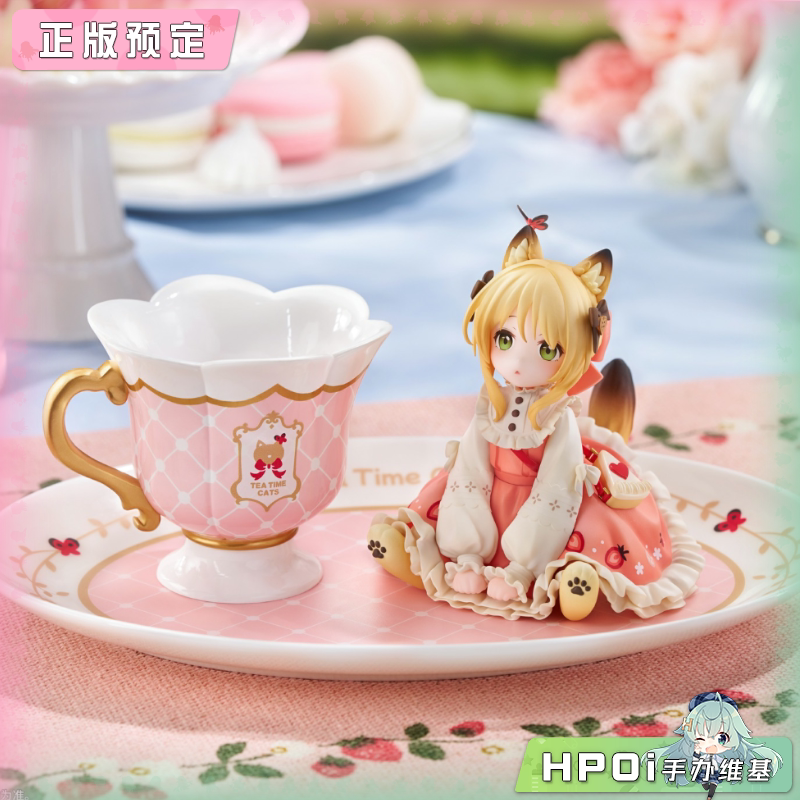 RIBOSE核糖文化 DLC系列 茶会猫 橘猫 Q版 手办