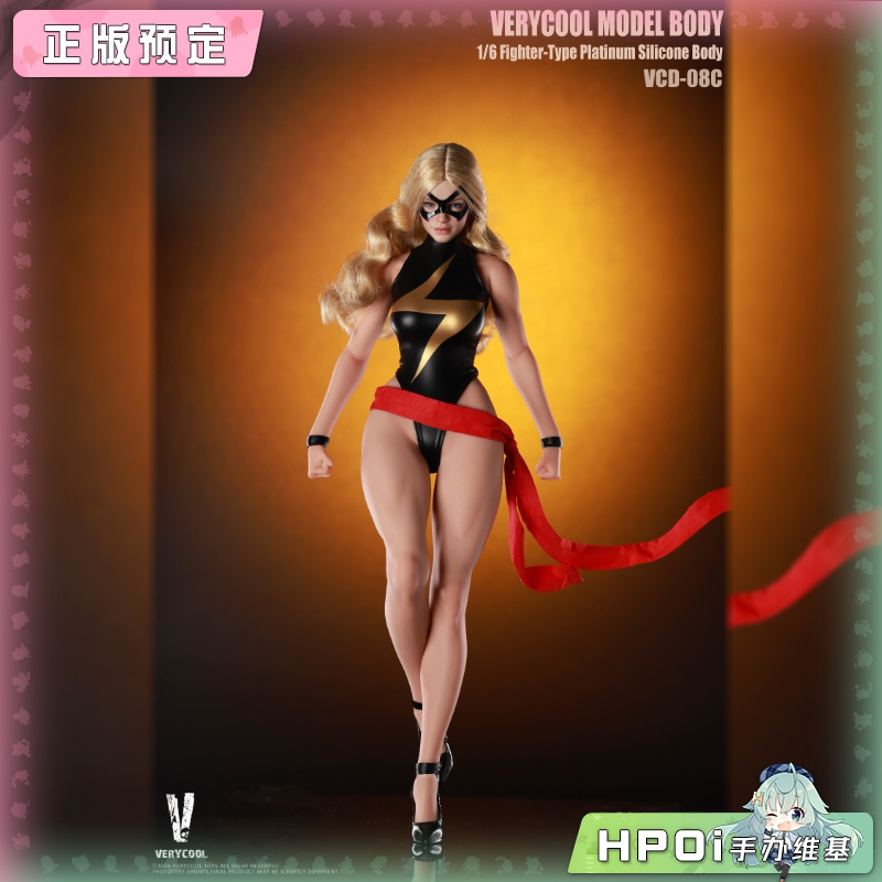 YCOOL 1/6 8号素体格斗体 女素体 头雕 可动手办