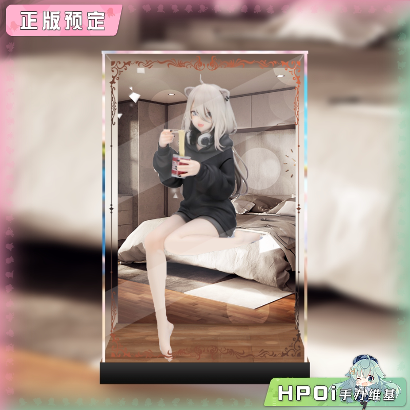 展示盒 hololive vtb 狮白牡丹 压泡面 景品 手办