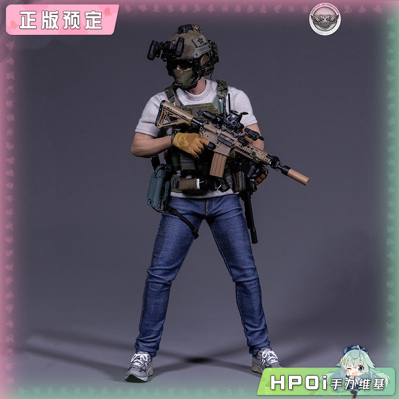 DAMTOYS 香港警察特别任务连 飞虎队攻击队队长 手办