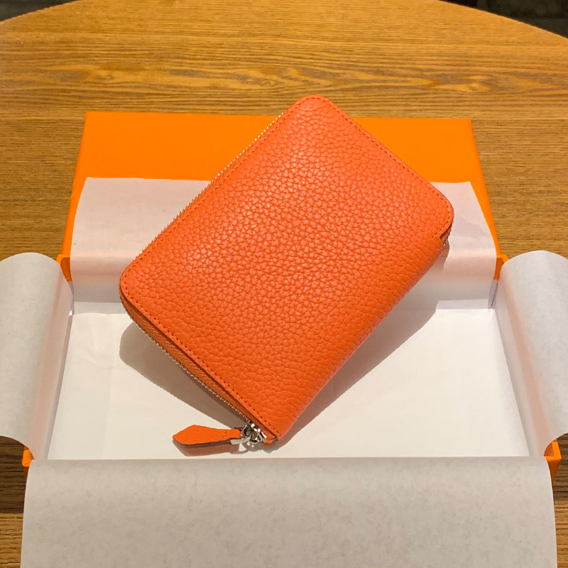 h home zero wallet woman short style togo head layer cow leather coin bag Jane about genuine leather pull chain card bag multi-position small bag