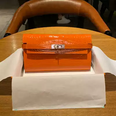 Big name wallet lucky female star with the same Liu Tao Kelly bag multi-function leather wallet long version of the H family clutch