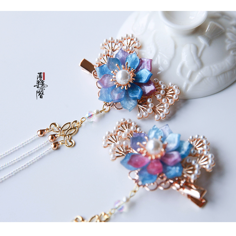 Thin Mist Hunt for Original Handmaid's Handmaid's Handmaid's Handmaid's Accessories Gooey-style Walking Sugu Wind Ornament Sideclip Hair Clip