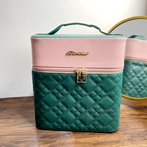 Makeup Case Japan-Japan Hand Makeup Bag Large Capacity Zipper Plus High Fashion Lady Brief Outside With Home Containing Box