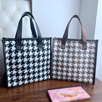 Japan-ROK new makeup bag minimalist with high face value handbag zipped small incense style lady with washing and containing