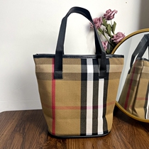 Canvas Plaid Makeup Bag Fashion Casual Large Capacity Hand Bag Multifunction Toiletries to incorporate travel bag