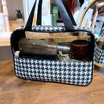 Japan-ROK TRANSPARENCY MAKEUP BAG GIG TOG HAND WASH TOILETRY BAG FITNESS ROOM BATHING TRAVEL PORTABLE RECTANGULAR CONTAINING BAG