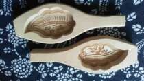 2 pieces can be different Qingdao steamed bun wooden card flower(MINI leaf)rice cake creative wooden mold
