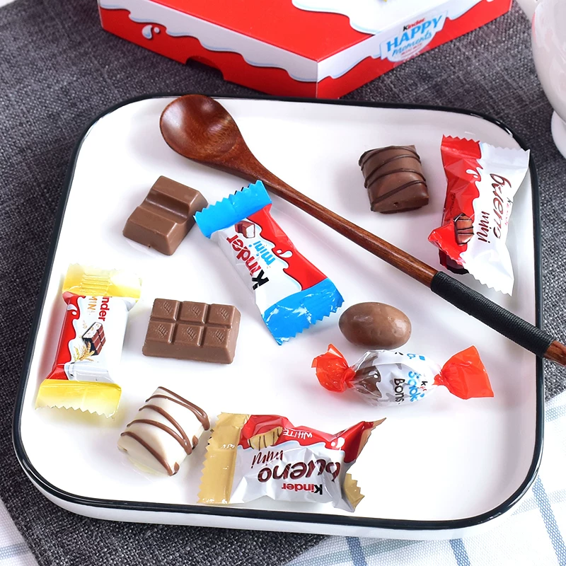Подарочная коробка Jianda Chocolate: счастье здесь и сейчас, разноцветные молочные сэндвичи Kinder, перекусы, подарок на день рождения