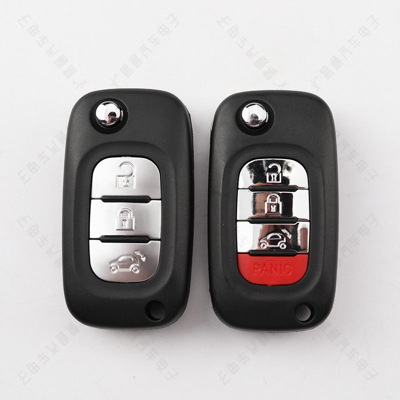 Suitable for Smart Key Shell, New Mercedes-benz Smart Foldableing Remote Control Key Replacement Shell 3 4 Keys