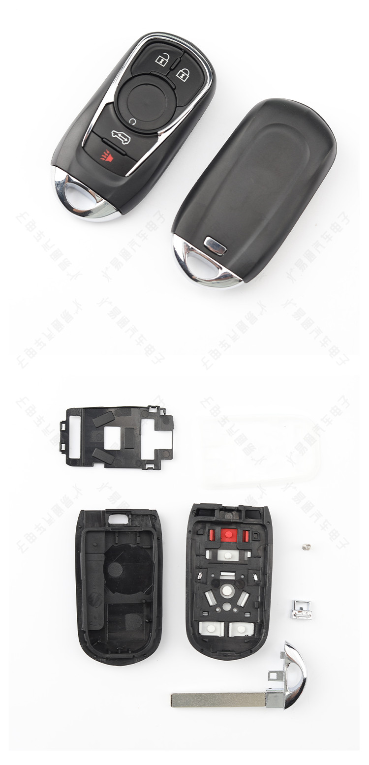Suitable for Buick New GL8 Smart Card Shell 4 5 6 Key GL8 Car Remote Control Key Replacement Shell