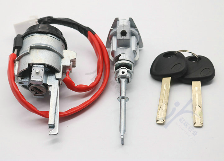 Hyundai IX35 Full Car Lock Cylinder New Old IX35 Ignition Lock Cylinder Left Front Door Lock Cylinder with 2 Auxiliary Keys