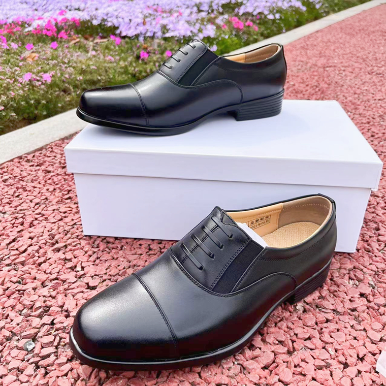 Golden Monkey Head Bull Leather Socket Office Formal Shoes Business Fashion Men Spring and Autumn Leather Triple Pin Shoes