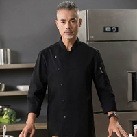 Черный топ с длинным рукавом