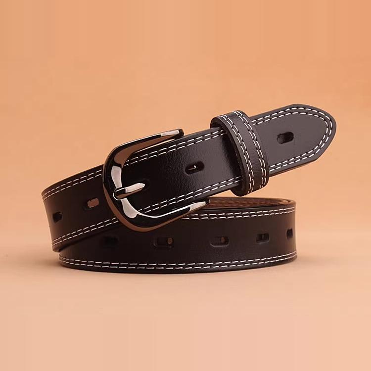 2025 New Women's Leather Belt with Pin Buckle, Simple and Versatile, Decorative Korean Style Casual Genuine Leather Belt for Jeans