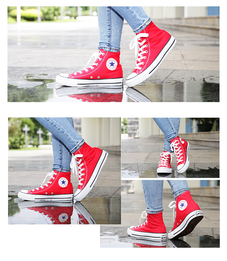 Giày vải Converse Converse giày nam cao để giúp giày nữ cổ điển sinh viên thể thao đôi giày thông thường 101010 giày sục thể thao
