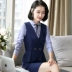 Bộ đồ vest nữ màu đen 2018 thu đông mới tự trồng nhỏ phù hợp với bộ đồ liền thân áo rộng size nữ
