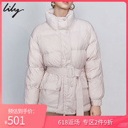 Lily 2019 mùa thu / mùa đông phụ nữ của ánh sáng xuống áo khoác nhỏ eo kẹt áo khoác áo khoác áo khoác 3913