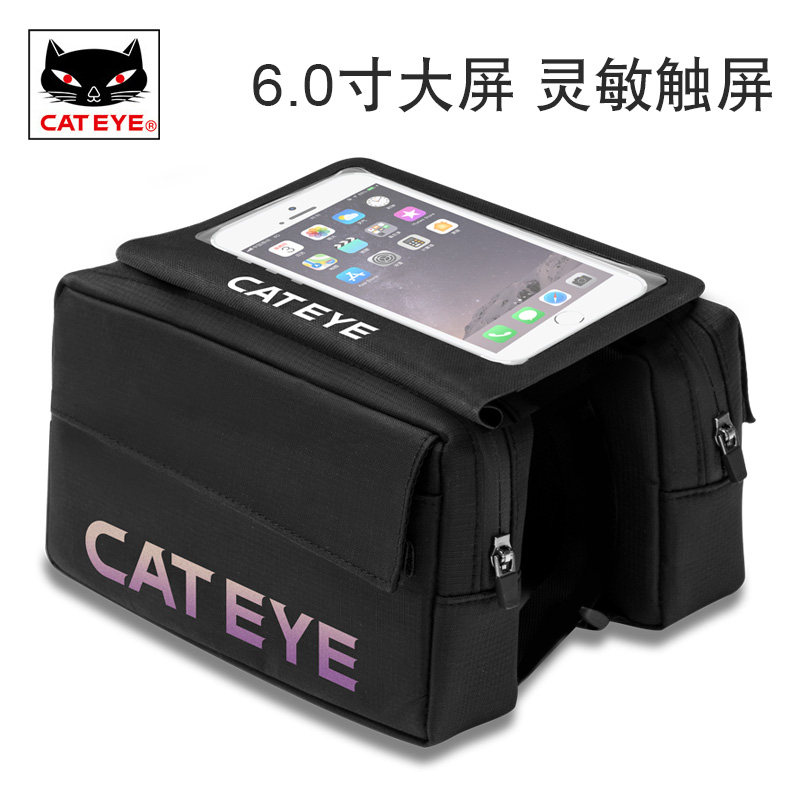 CATEYE cat eye bike bag front beam bag climbing car bag touch phone bag upper tube bag waterproof saddle bag