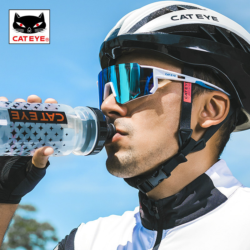 CATEYE cat's eye bicycle kettle PP5 edible material road mountain bike riding equipment water cup accessories