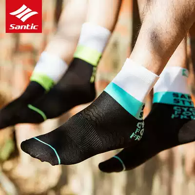 Forest guest Santic 19 years of spring and summer new neutral short tube riding sports socks breathable sweat-absorbing men and women