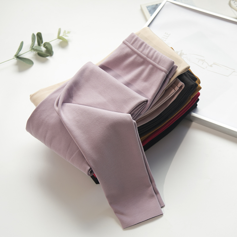 Autumn Winter Fever Densuede Woman Single Piece Sanitary Pants Plus Suede No-Mark Tight Body Woman Inner Hitch Pants Sanitary Pants Warm Pants