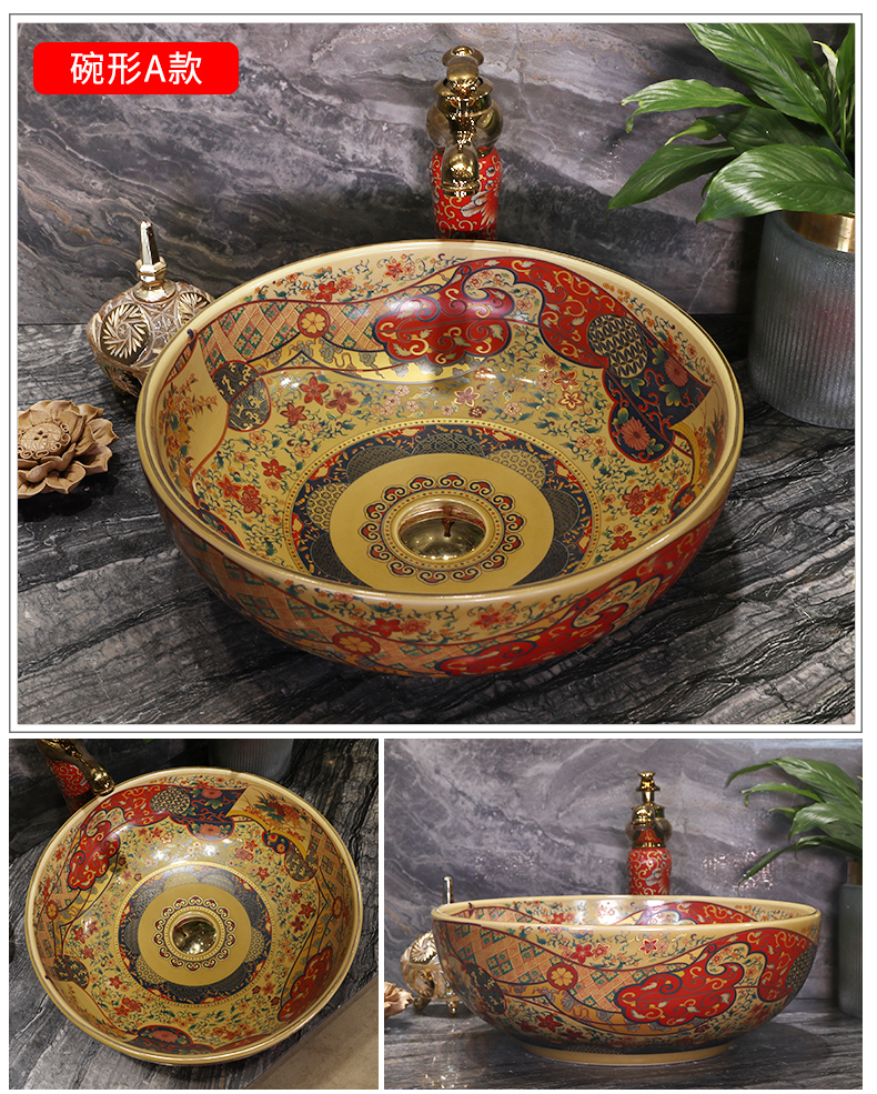 Ceramic art basin on its square Europe type lavatory toilet lavabo, marble platform basin oval