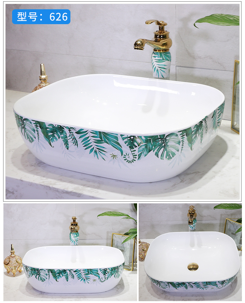 Basin stage Basin art ceramic round the sink the lavatory Basin sink contracted household toilet