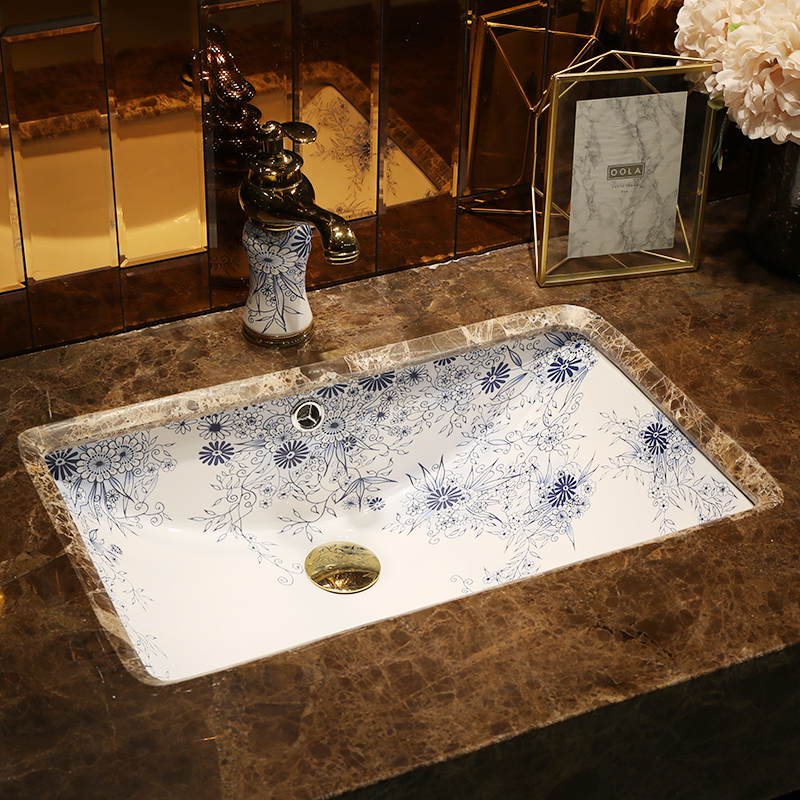 M letters birds undercounter lavabo that defend bath embedded basin bathroom basin square sinks ceramic household