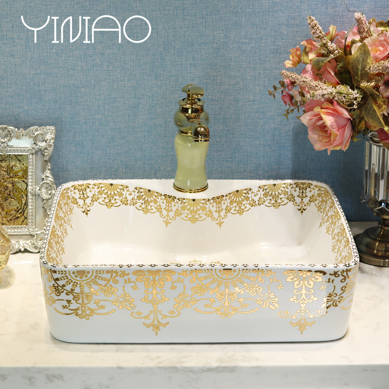 Sinks on the ceramic basin sink more rectangular ceramic art basin home European water basin