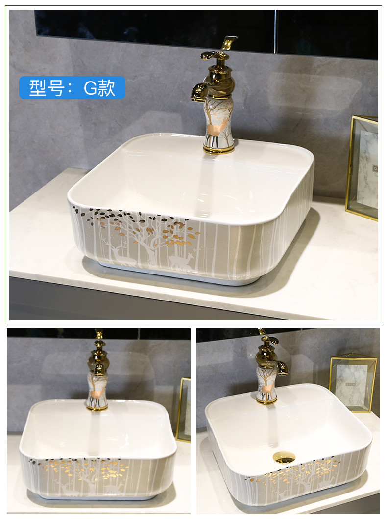 The stage basin sink single household basin basin in northern wind art ceramic lavabo toilet lavatory