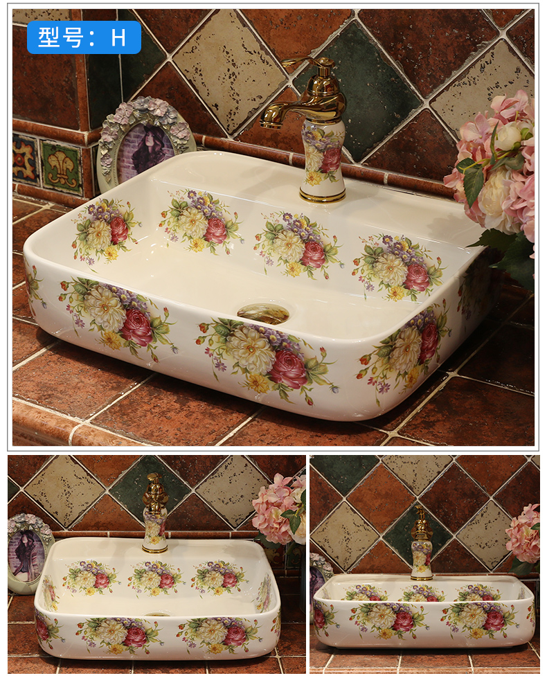 Stage basin to oval on the sink basin ceramic art basin bathroom wash basin