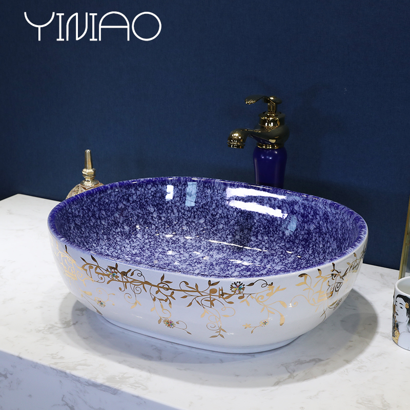 The sink basin bathroom ceramic basin stage basin, square, rectangle household art basin sink